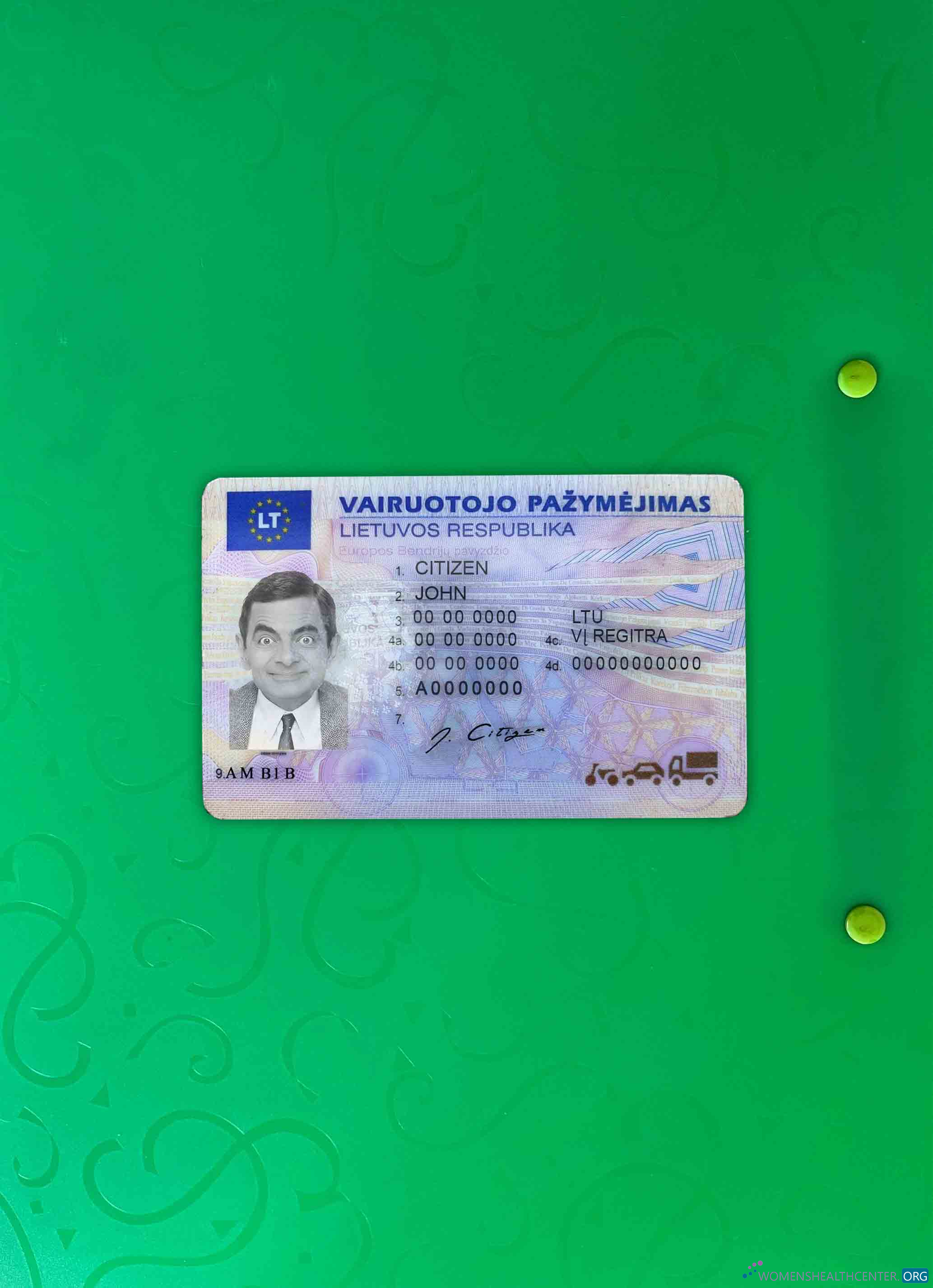 Download Litva (Lithuania) DL photolook FRONT Photoshop template